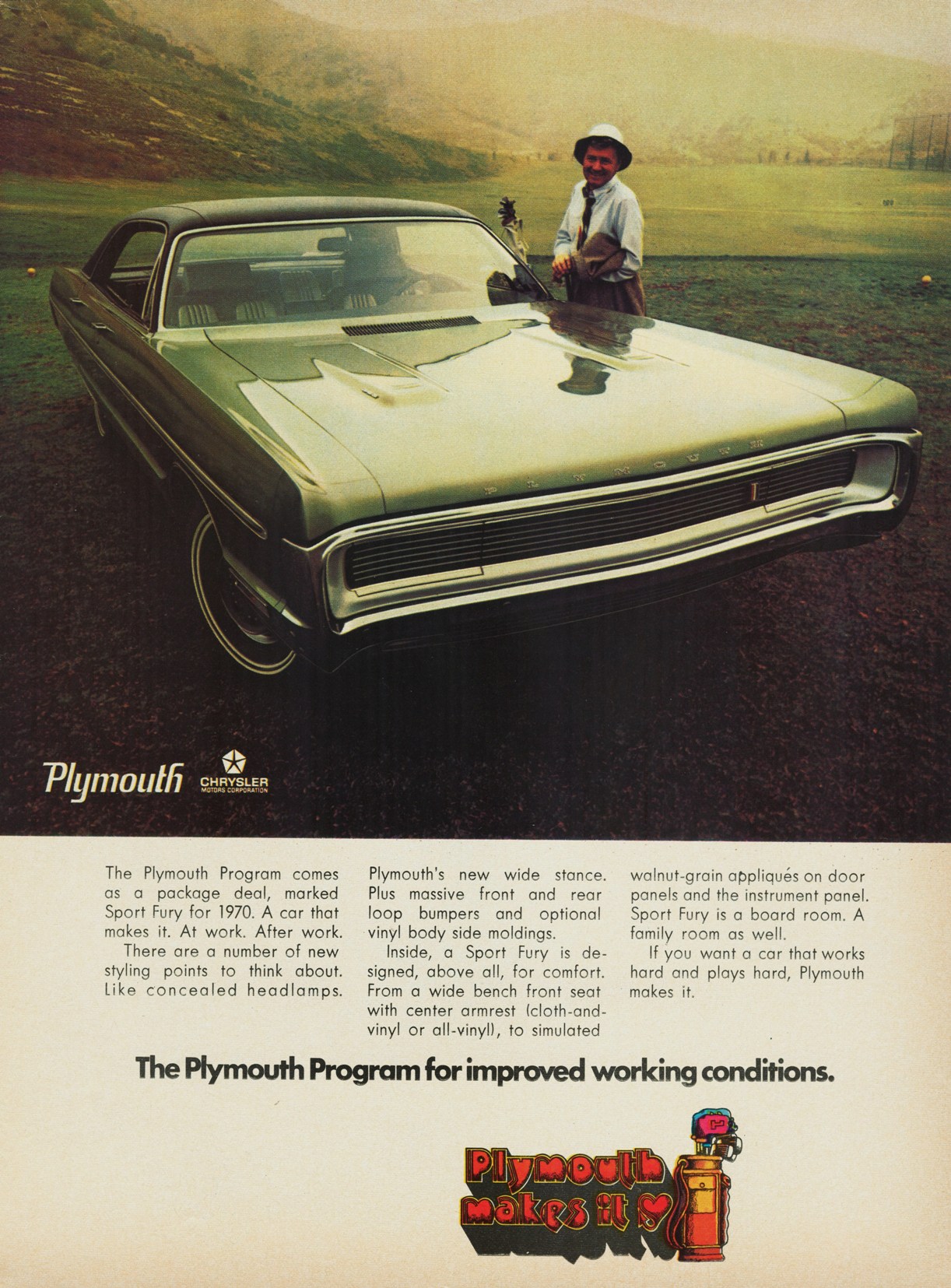 1970 Plymouth Auto Advertising
